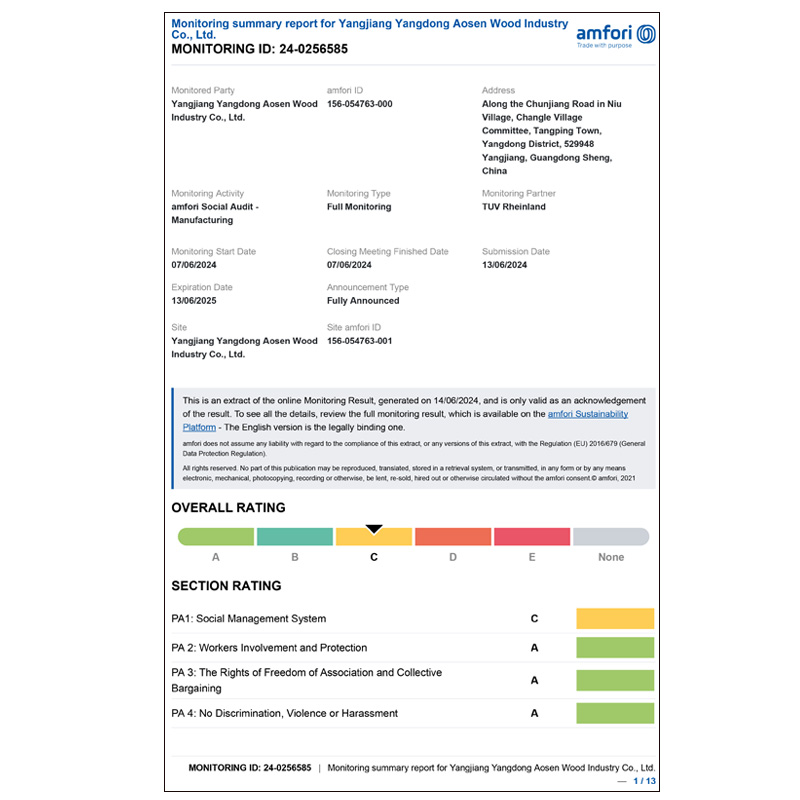 Qualification Certificate